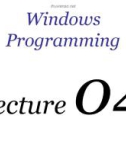 Lecture Windows programming - Lesson 4: User-defined or Custom data types