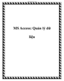 MS Access: Quản lý dữ liệu