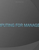 Lecture Computing for management - Chapter 1