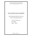 Sáng kiến kinh nghiệm Tiểu học: Một số phương pháp để nâng cao Thể lực cho học sinh lớp 4