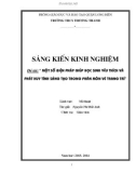 Sáng kiến kinh nghiệm THCS: Một số biện pháp giúp học sinh yêu thích và phát huy tính sáng tạo trong phân môn vẽ trang trí