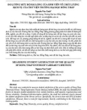 Đo lường mức độ hài lòng của sinh viên về chất lượng dịch vụ của thư viện trường Đại học Đồng Tháp