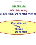 Giáo án điện tử môn Tiếng Việt lớp 3 - Tuần 33: Tập làm văn Ghi chép sổ tay