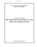 Sáng kiến kinh nghiệm Tiểu học: Một số biện pháp xác định đúng từ loại Tiếng Việt cho học sinh lớp 5 Trường Tiểu học Mai Thủy