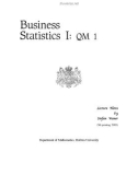 Business Statistics