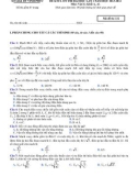 Đề KTCL ôn thi ĐH môn Vật lý lần 1 (2013-2014) khối A,A1 - Sở GD & ĐT Vĩnh Phúc - Mã đề 132 (Kèm Đ.án)