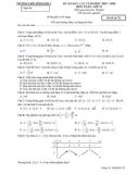 Đề thi KSCL môn Toán 12 năm 2019-2020 có đáp án - Trường THPT Đông Sơn (Lần 1)