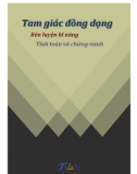 Chứng minh trong tam giác đồng dạng và rèn luyện kĩ năng tính toán