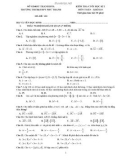 Đề thi cuối học kì 1 môn Toán lớp 10 năm 2021-2022 - Trường THPT Như Thanh, Thanh Hóa (Mã đề 110)