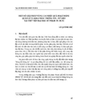 Một số giải pháp nâng cao hiệu quả hoạt động quản lí và khai thác Thông tin – Tư liệu tại Thư viện Trường Đại học Sư phạm TP. HCM