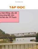 Giáo án điện tử môn Tiếng Việt lớp 3 - Tuần 22: Tập đọc Cái cầu