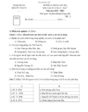 Đề kiểm tra định kỳ cuối năm Sử và Địa 5 (2011 - 2012) - Tiểu học Quảng Thạch