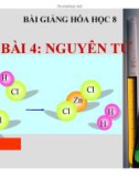 Bài giảng Hóa học 8 - Bài 4: Nguyên tử