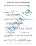 (Luyện thi cấp tốc Hóa) Trắc nghiệm và đáp án Xác định công thức cấu tạo theo tính chất đặc trưng