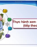 Giáo án điện tử môn Toán lớp 3 - Bài: Thực hành xem đồng hồ (tiếp theo)