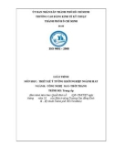 Giáo trình Thiết kế ý tưởng khởi nghiệp ngành may (Ngành: Công nghệ may-thời trang) - CĐ Kinh tế Kỹ thuật TP.HCM