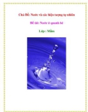 Chủ Đề: Nước và các hiện tượng tự nhiên - Đề tài: Nước ở quanh bé - Lớp : Mầm