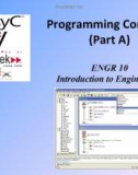 Programming Concepts (Part A) ENGR 10 Introduction to Engineering