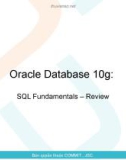 Oracle Database 10g SQL Fundamentals