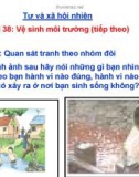 Giáo án điện tử môn Tự nhiên và xã hội lớp 3 - Bài 38: Vệ sinh môi trường (Tiếp theo)