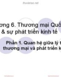 Bài giảng Thương mại quốc tế - Chương 6.1: Thương mại quốc tế và sự phát triển kinh tế