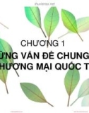 Bài giảng Thương mại quốc tế - Chương 1: Những vấn đề chung về thương mại quốc tế