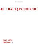 Bài giảng Toán 6 tiết 42: Bài tập cuối chương III