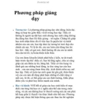 Phương pháp giảng dạy