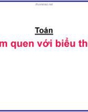 Giáo án điện tử môn Toán lớp 3 - Bài: Làm quen với biểu thức