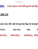 Giáo án điện tử môn Toán lớp 3 - Bài: Làm quen với thống kê số liệu