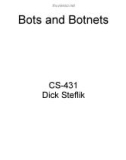 Bots and Botnets