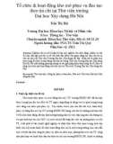 Tổ chức & hoạt động kho mở phục vụ đào tạo theo tín chỉ tại Thư viện trường Đại học Xây dựng Hà Nội