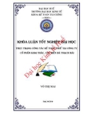 Khóa luận tốt nghiệp: Thực trạng công tác kế toán thuế tại công ty cổ phần Khai thác Chế biến đá Thạch Hải