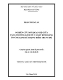 Tóm tắt Luận án Tiến sĩ: Nghiên cứu mối quan hệ giữa tăng trưởng kinh tế và bất bình đẳng ở Vùng kinh tế trọng điểm Trung bộ