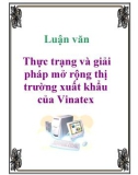 Luận văn: Thực trạng và giải pháp mở rộng thị trường xuất khẩu của Vinatex