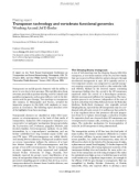 Báo cáo y học: Transposon technology and vertebrate functional genomics