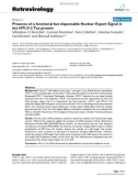 Báo cáo y học: Presence of a functional but dispensable Nuclear Export Signal in the HTLV-2 Tax protein