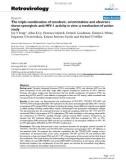 Báo cáo y học: The triple combination of tenofovir, emtricitabine and efavirenz shows synergistic anti-HIV-1 activity in vitro: a mechanism of action study