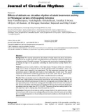 Báo cáo y học: Effects of altitude on circadian rhythm of adult locomotor activity in Himalayan strains of Drosophila helvetica