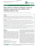 Báo cáo khoa hoc: False rumours of disease outbreaks caused by infectious myonecrosis virus (IMNV) in the whiteleg shrimp in Asia