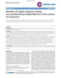 Báo cáo y học: Elevation of cardiac troponin I during non-exertional heat-related illnesses in the context of a heatwave