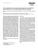 Báo cáo khoa học: The combination of deoxynivalenol and zearalenone at permitted feed concentrations causes serious physiological effects in young pigs