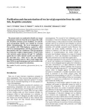 Báo cáo khoa học: Purification and characterization of two larval glycoproteins from the cattle tick, Boophilus annulatus