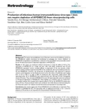 Báo cáo y học: Production of infectious human immunodeficiency virus type 1 does not require depletion of APOBEC3G from virus-producing cells