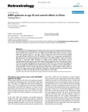 Báo cáo y học: AIDS epidemic at age 25 and control efforts in China