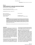 Báo cáo y học: Lung surfactant in subacute pulmonary disease