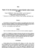 báo cáo khoa học: Types of red cell potassium in seven of cattle Spanish native breeds