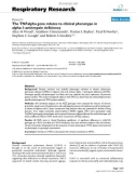 Báo cáo y học: The TNFalpha gene relates to clinical phenotype in alpha-1-antitrypsin deficiency