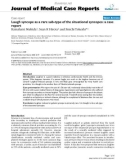 Báo cáo y học: Laugh syncope as a rare sub-type of the situational syncopes: a case report