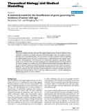 Báo cáo y học: A statistical model for the identification of genes governing the incidence of cancer with age